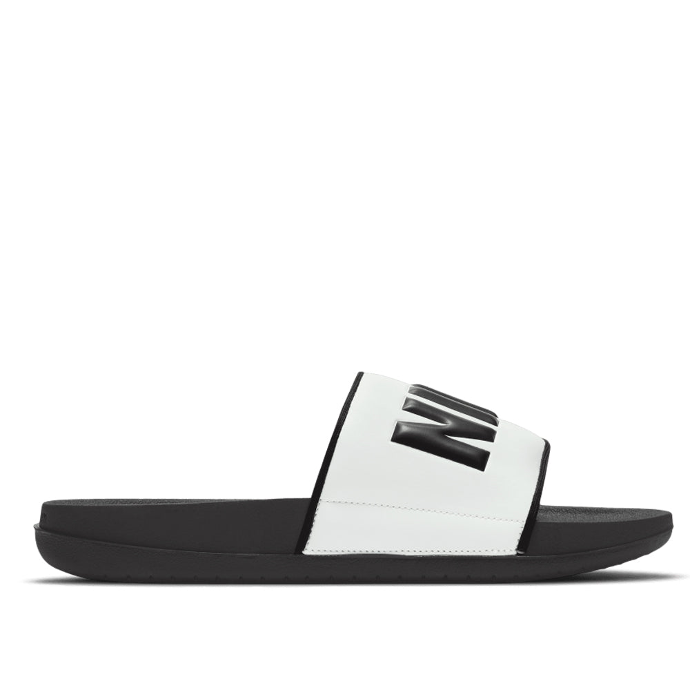 Nike black and white flip flops online