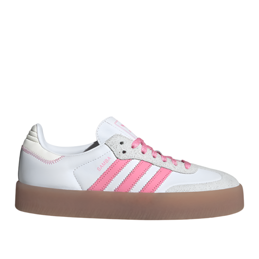 Pink and white adidas shoes best sale