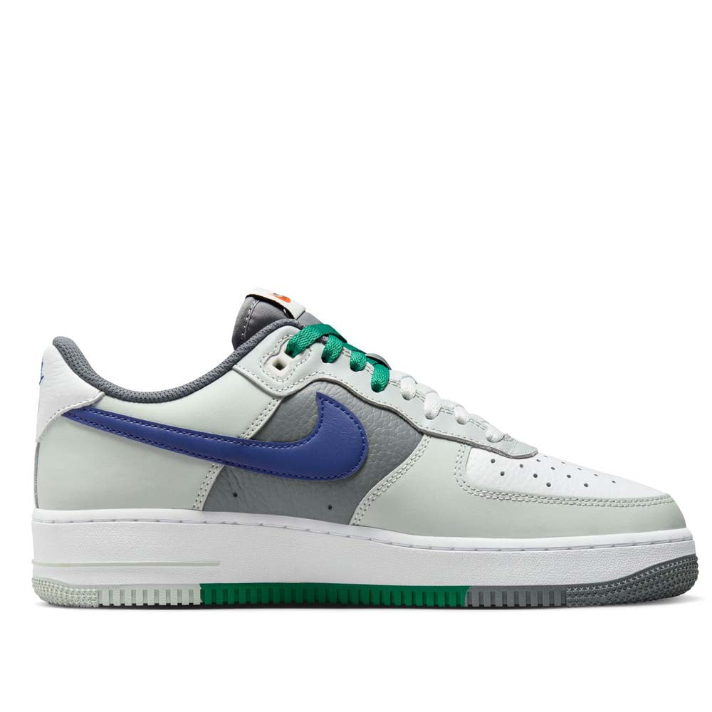 Nike Men's Air Force 1 '07 LV8 Shoes White Grey Blue Green - urbanAthletics