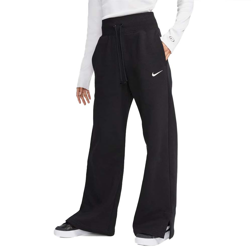 Nike Women's Phoenix Fleece High-Waisted Wide-Leg Sweatpants Black ...
